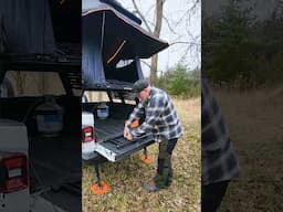 Rooftop Tent Stairs instead of a Ladder #rtt ##rooftoptent #camping #wintercamping