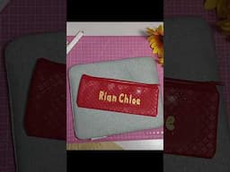 HTV application to leather (customized pencil case) #cricutmade