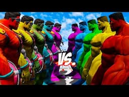 TEAM HULK SEASIDE COLOR VS TEAM BIG HULK COLOR - HULK BATTLE - EPIC SUPERHEROES WAR