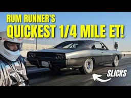 Will Our 1968 Dodge Charger Go 10s?? Rum Runner's FASTEST Pass At Hot Rod Garage Day Famoso