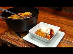 EASY DUTCH OVEN COBBLER - NEW DUTCH OVEN FIRST COOK