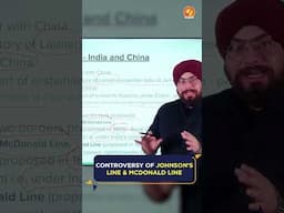 Controversy of Johnson's line & McDonald Line #shorts #upsc #india #china