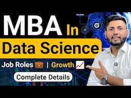 MBA In Data Science | Simply Explained | Online MBA Admission 2024 | MBA Online |MBA Specialisations