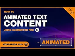 How to animated text content using Elementor Pro