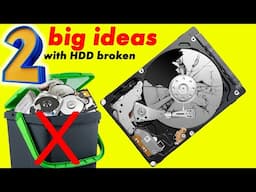 DON'T THROW AWAY BROKEN HDD you might build these 2 amazing projects