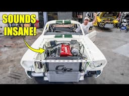 First Start Up in the RB26 Swapped Mustang!