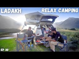 A Relax Camping spot in Ladakh to chill - Hunder ⎜car camping ⎜Group camping⎜@Pahaddiprindey