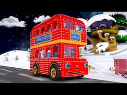 Christmas Wheels on the Bus | Xmas Songs for Kids & Nursery Rhymes