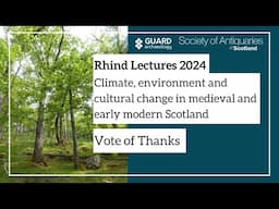 Vote of Thanks | Rhind Lectures 2024