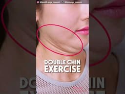 Double Chin Removal Exercise for Beautiful Slim Jawline #shorts #antiaging