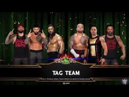 WWE Crown Jewel Team Roman vs Team Solo Tag Team Match Gameplay With Hindi Commentry of WWE 2K24