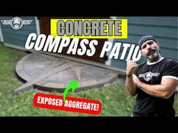 How to make a Concrete Compass Patio with Exposed Aggregate design!