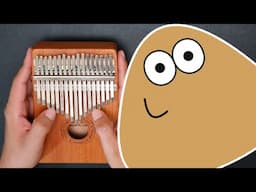 Tocando la Canción de Pou cliff Jump en la Kalimba Económica