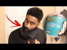 I Saturated My Beard With Water and 100% Organic Extra Virgin, Coconut Oil