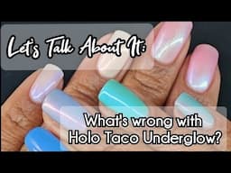 Holo Taco Underglow comparison with shades from Orly Aqua Aurora *contains pr