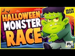 Halloween Monster Races 👻🏁🏃‍♀️Kids Brain Break