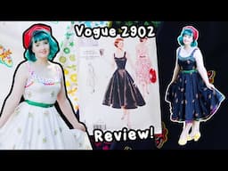 Sewing and Reviewing a Vintage Reproduction Pattern! Vogue V2902