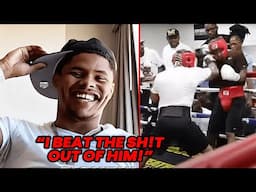 SHAKUR STEVENSON LEAKS UNSEEN FOOTAGE OF HIM KNOCKING DOWN GERVONTA DAVIS!