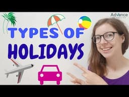 Types of Holidays | English Vocabulary