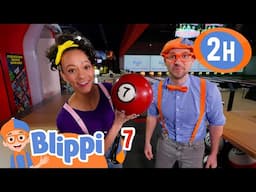 Blippi and Meekah's Bowling Ball Blast | Blippi | Kids Songs | Moonbug Kids