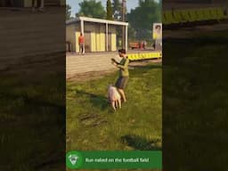 It's Streaking time in Goat Simulator 3 for an Achievement short