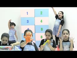 Learn 12345 Number Counting for kids | Hiba and Dua playing from 1 to 10 Numbers Game