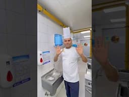 How to hand wash in kitchen : chef hand washing