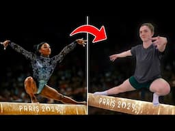 We tried SIMONE BILES BEAM routine!