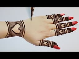 Easy Stylish Heart Shape Mehandi design |Simple Mehndi designs |Mehandi design|Mehandi|Henna |Mehndi