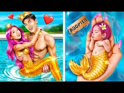 I Was Adopted by a Millionaire Mermaid! How to Become a Mermaid!