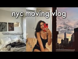 NYC Moving Vlog || getting a COUCH (finally), decorating my room, settling in