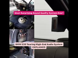 BMW E39 Touring High-End Audio System EXPLAINED - Mundorf, Steg, Phase Aliante, Helix