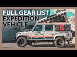 LAND ROVER DEFENDER TOUR: ALL OUR GEAR LISTED (Defender Land Rover)