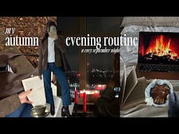 my cosy autumn evening routine 🕯️🌙 spend a fall night unwinding with me