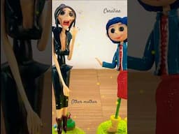 Making Coraline: Other Mother with button eyes #diy #clayart