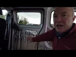 Converting a Nissan NV200 Combi into a campervan- part 6- carpet lining