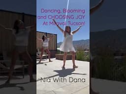 Dance ANYWHERE! Pool deck Nia Class At Miraval Tucson.