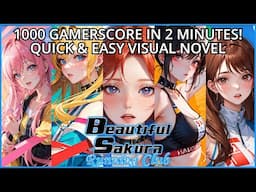 Beautiful Sakura: Running Club - Achievement Walkthrough (1000G IN 2 MINUTES) VERY EASY VISUAL NOVEL