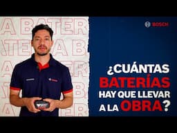 ¿Cuántas BATERÍAS hay que LLEVAR A LA OBRA?