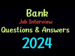 Bank Interview Questions with Answers। #bankjob #bankjobinterview #upgradingway #jobinterviewQ&A #Q