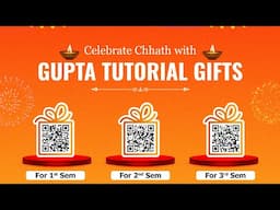 Chhath Festival Biggest Gifts ever | Free Resources | All Sem | @guptatutorial