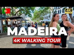 Funchal Madeira 4K Walking Tour - Saturday Night in Madeira Portugal