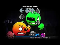 Friday Night Funkin' - Lobotomy Geometry Dash 2.2 | Rock on the Ground vs Fire in the hole!!