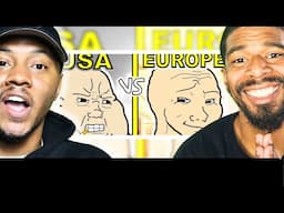 AMERICANS REACT To USA VS EUROPE (intelligence)