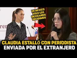 CLAUDIA CIERRA LA BOCA A PERIODISTA ENVIADA DESDE EL EXTRANJERO PARA HUM1LLARLA