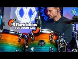 3 easy flam ideas to spice up your drum fills 🌶️ // Drum lesson