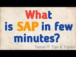 What is SAP in few minutes | What Is SAP For Beginners? | SAP Training | SAP Explained In Few Minute