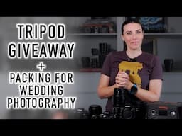 I'm Giving Away a NEW Manfrotto Befree Advanced AS Tripod! And Pack with Me for Wedding Photography.