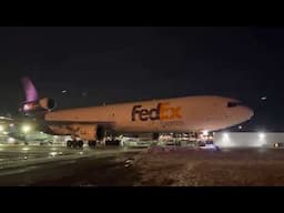 FedEx MD-11 Departing ramp at Denver International