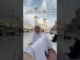 NEW REVERTS FIRST day PRAYING at AL HARAM mosque 🥹🕌🕋